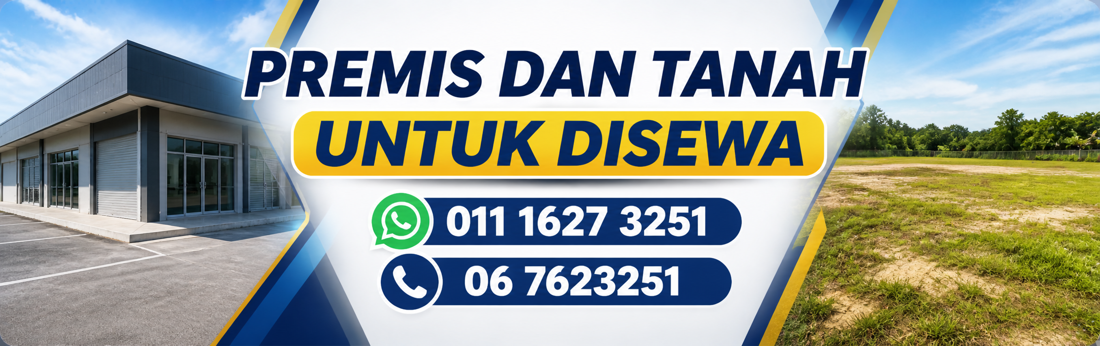 Tanah dan Premis untuk disewa